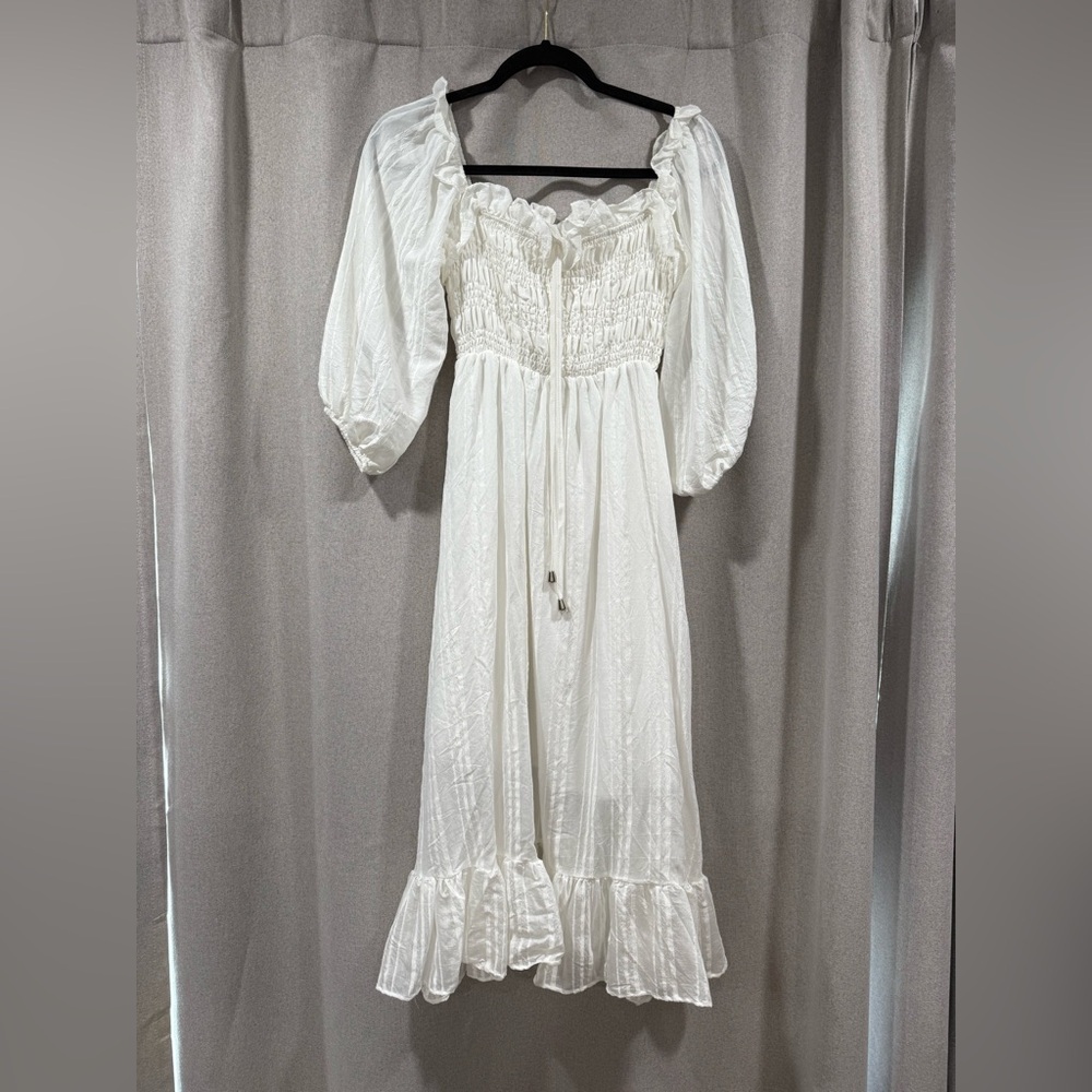 White Women's Midi Dress